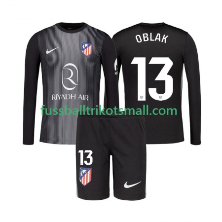 Fußballtrikots Atlético Madrid Jan Oblak 13 Torwart Kinder 2025-2026 Langarm Auswärts-trikot kaufen Fußballtrikots Atlético Madrid Jan Oblak 13 Torwart Kinder 2025-2026 Langarm Auswärts-trikot kaufen